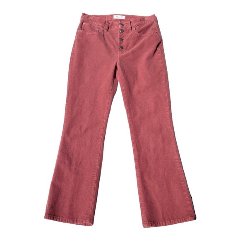 Madewell Corduroy Cali Demi Bootcut Jeans Size 27 Rust Cropped